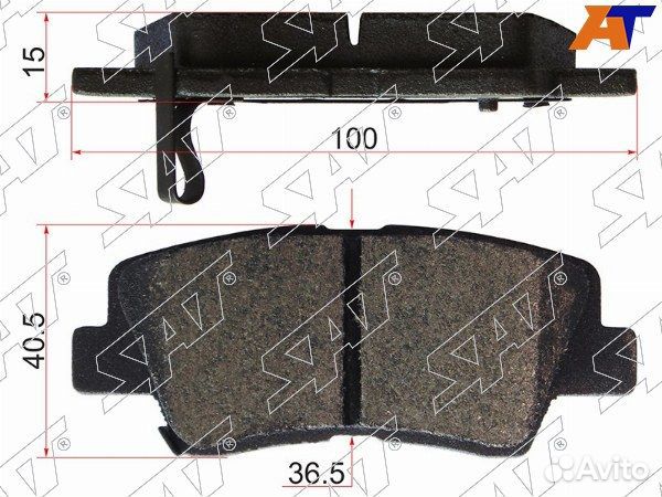 Колодки тормозные задние KIA RIO