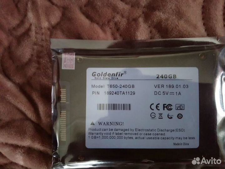 Ssd новый 240 GB