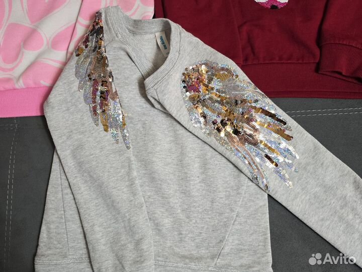 Кофты для девочки 116-122,3шт