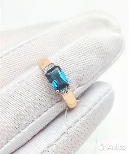 Золотое кольцо из красного золота 585 пробы, встав