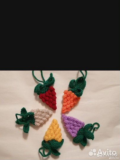 Обвес на сумку вязаный