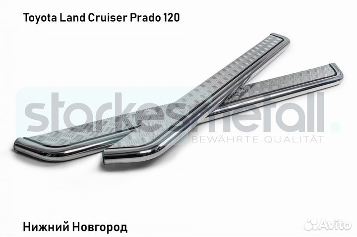 Пороги подножки Toyota Land Cruiser Prado 120 TOR