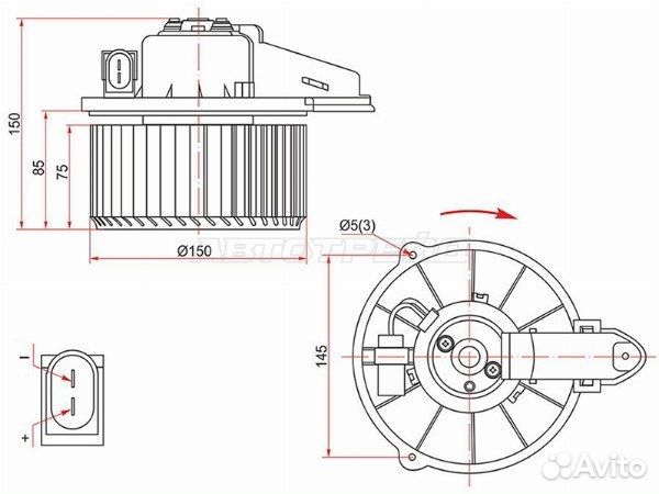 Мотор отопителя салона