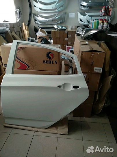 Дверь задняя Хендай Солярис левая 11-17