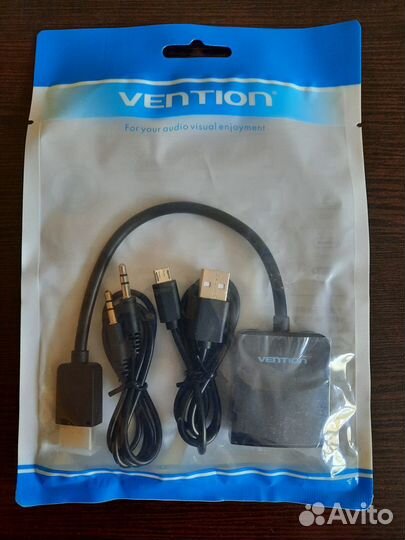 Конвертер Vention hdmi-vga с аудио и доп. питанием