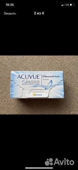 Контактные линзы Acuvue Oasys