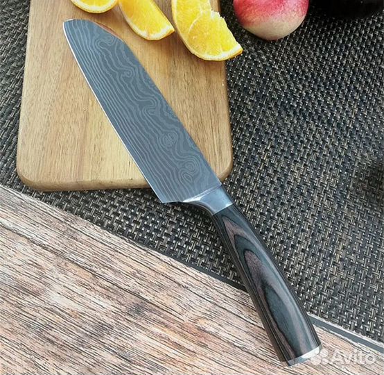 Нож кухонный дизайн santoku