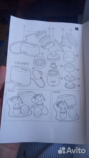 Молокоотсос Philips Avent электрический