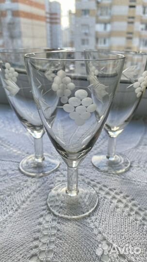 Фужеры СССР виноград