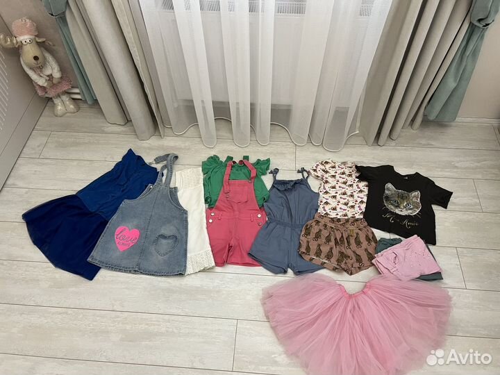 Детские вещи пакетом на девочку 116-122