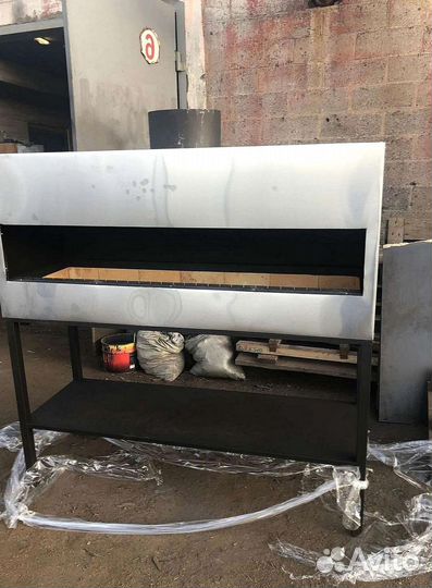 Мангал с вытяжкой для кафе