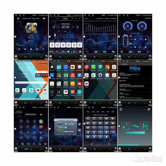 Магнитола тесла для Mitsubishi ASX, RVR 2013+