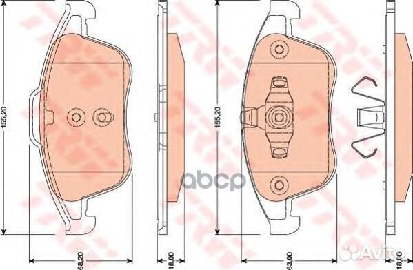 GDB1790 Колодки тормозные renault latitude 11