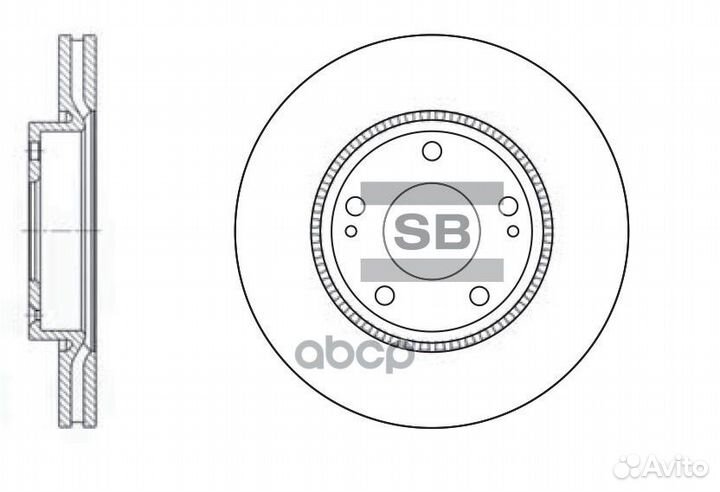 Диск тормозной SD1048 Sangsin brake