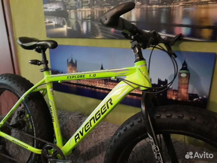 Фетбайк Avenger алюминиевый 21 рама. Shimano