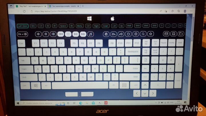 Панель с клавиатурой ноутбука Acer EX2519