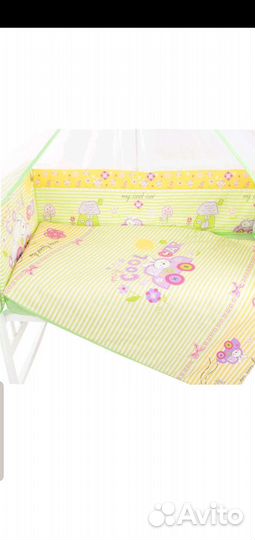 Комплект постельного белья для в кроватку