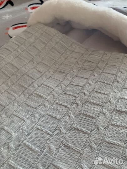 Детский зимний конверт новый на выписку в коляску