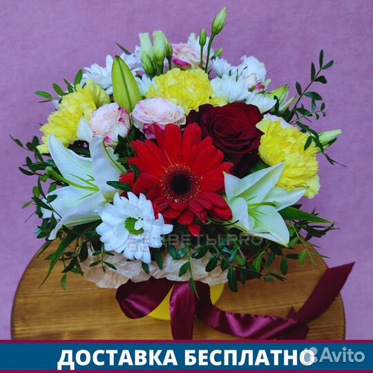 Цветы в коробке 178