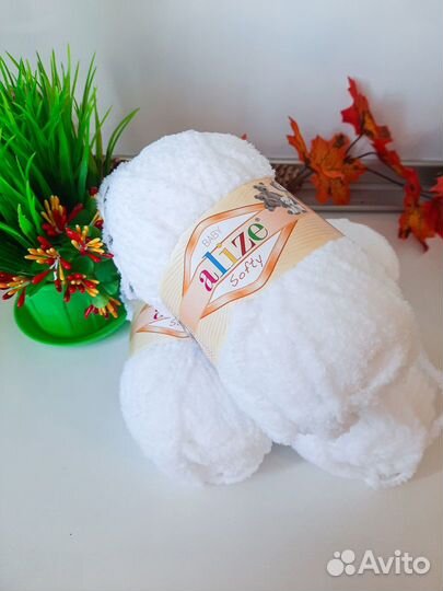 Пряжа плюшевая Софти