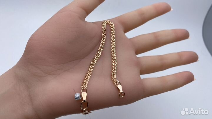 Золотой женский браслет нонна 17