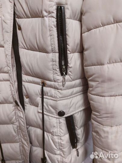 Пуховик пальто куртка женская аляска 48 размер