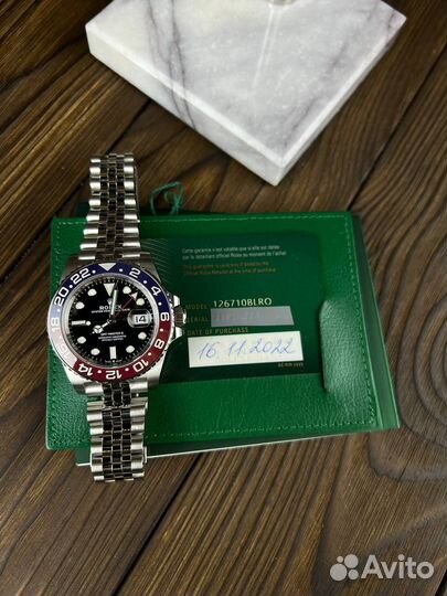 Швейцарские часы Rolex GMT Master II 40mm Steel Pepsi 126710 blro