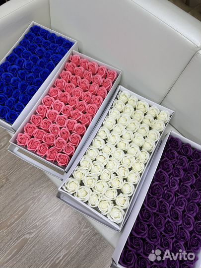 Мыльные розы 50 шт