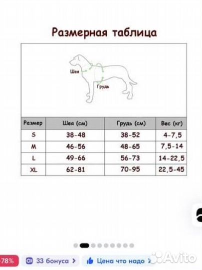 Шлейка для собаки М