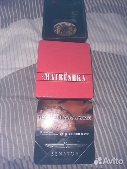 Портсигары матрёшки,богатыри и сенатор
