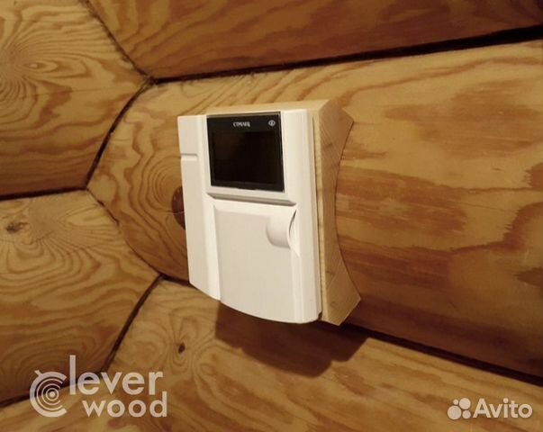 Накладки на бревно под монтаж электрики