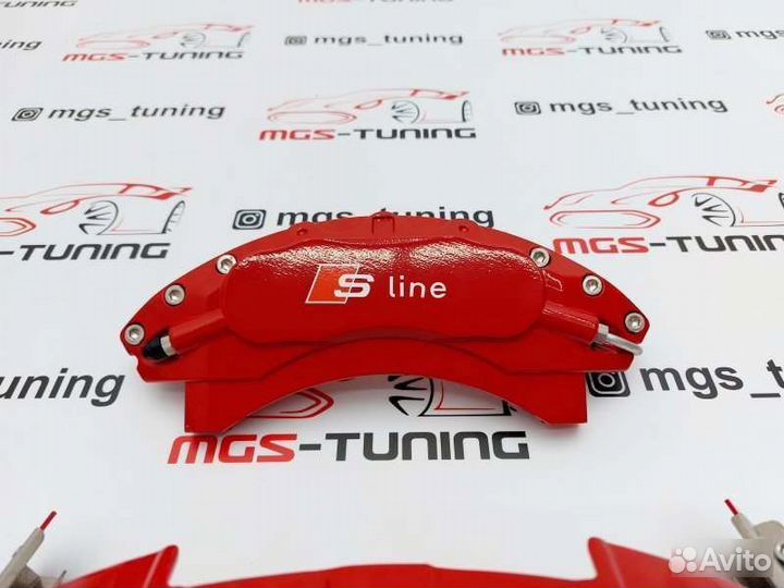 Накладки суппортов S-line металл A7 4G 3.0 бензин