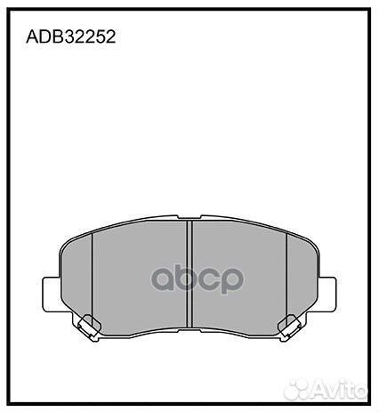 Колодки тормозные дисковые перед ADB32252