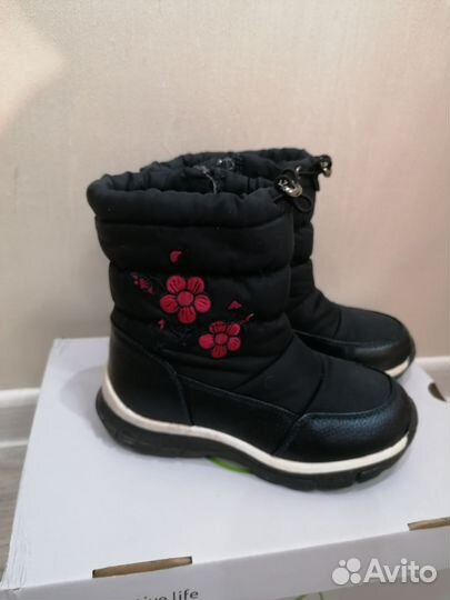 Демисезонные ботинки на девочку с мехом
