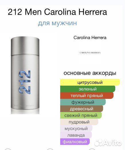 Духи- 212 Men Carolina Herrera