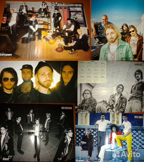 Много плакатов Все звёзды k-pop, аниме и не только