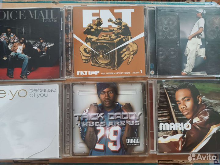 Hip hop, rap на фирменных CD