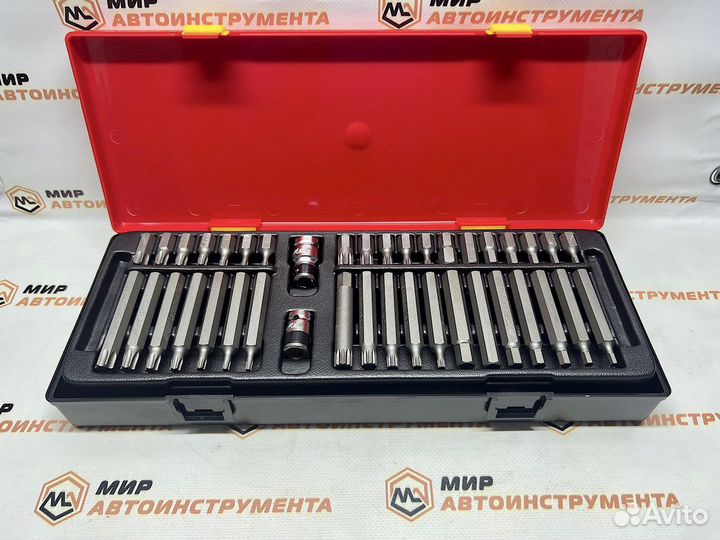 Набор бит torx/HEX/spline с адаптерами