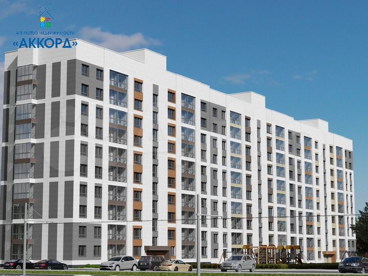 2-к. квартира, 33,8 м², 1/10 эт.