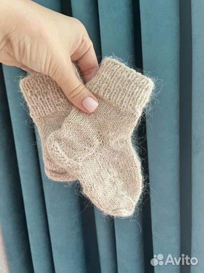 Вязанные носки ручной работы