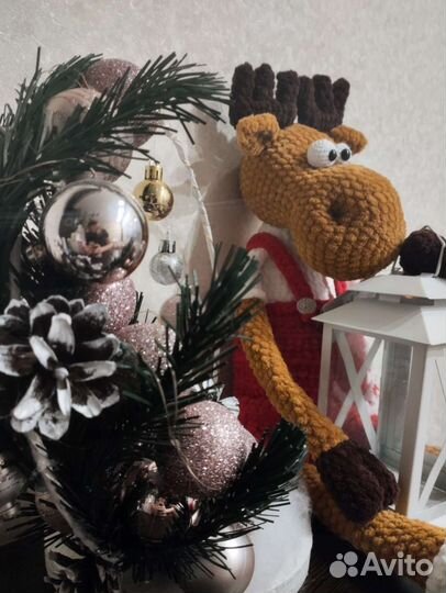 Новогодний олень ручной работы