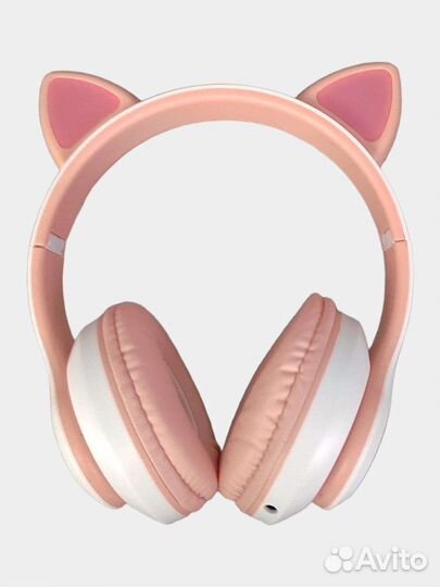 Беспроводные наушники детские ушками светящимися