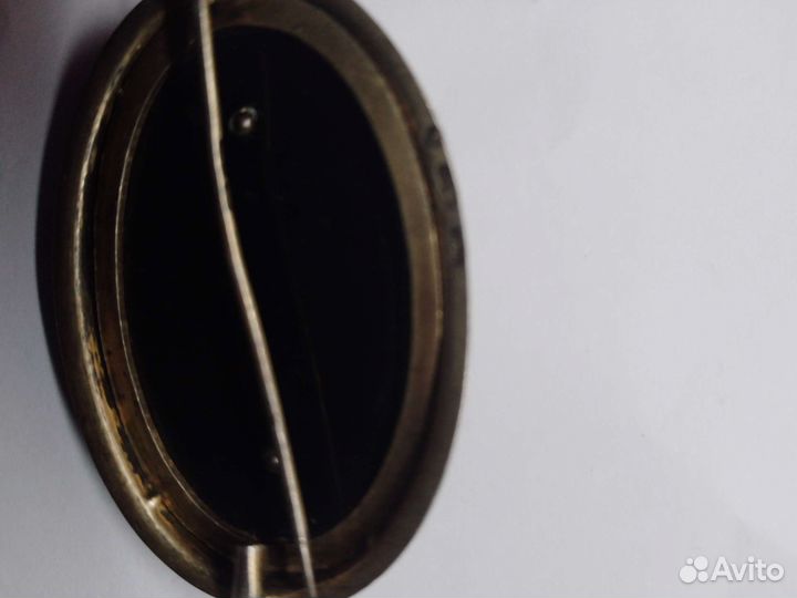 Брошь винтажная, серебро