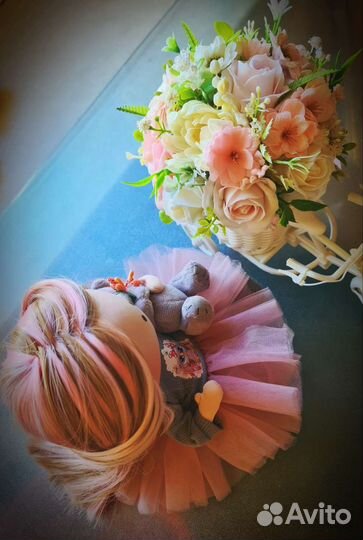 Кукла тильда, текстильная интерьерная кукла