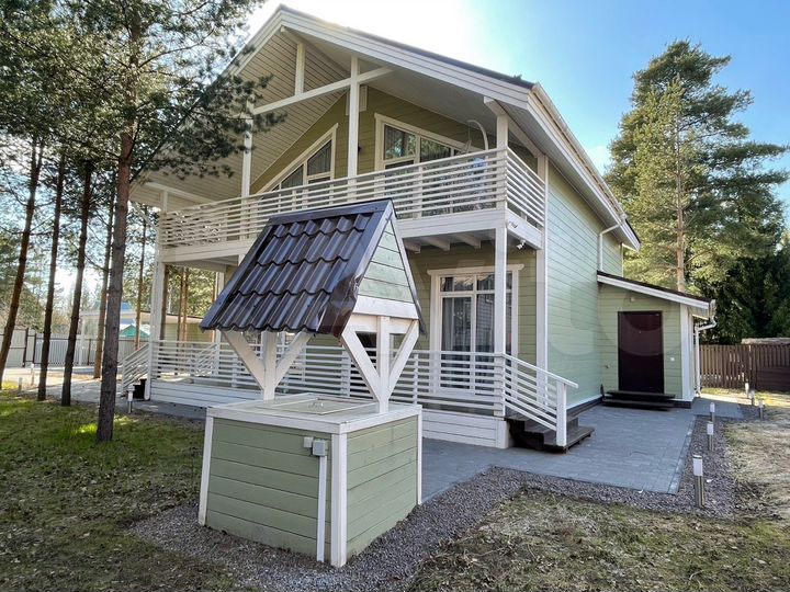 Коттедж 206 м² на участке 8 сот.