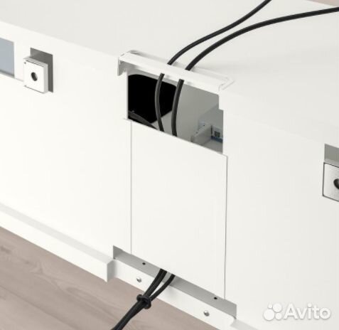 Тумба для тв подвесная Икеа Бесто белая 180 см