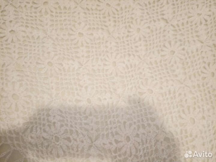 Пуховый платок ажурный