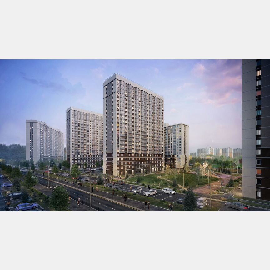 3-к. квартира, 55,3 м², 1/24 эт.