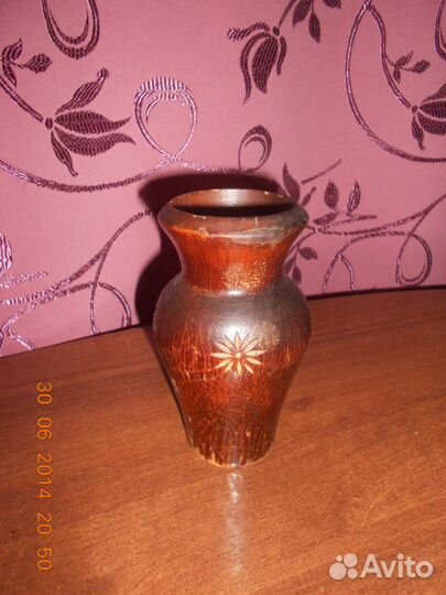 Деревянная вазочка ручной работы