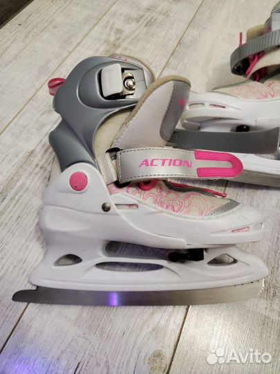 Коньки раздвижные 30-33